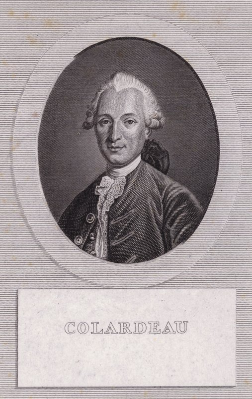 Charles-Pierre Colardeau, Franse dichter (gravure) door French School