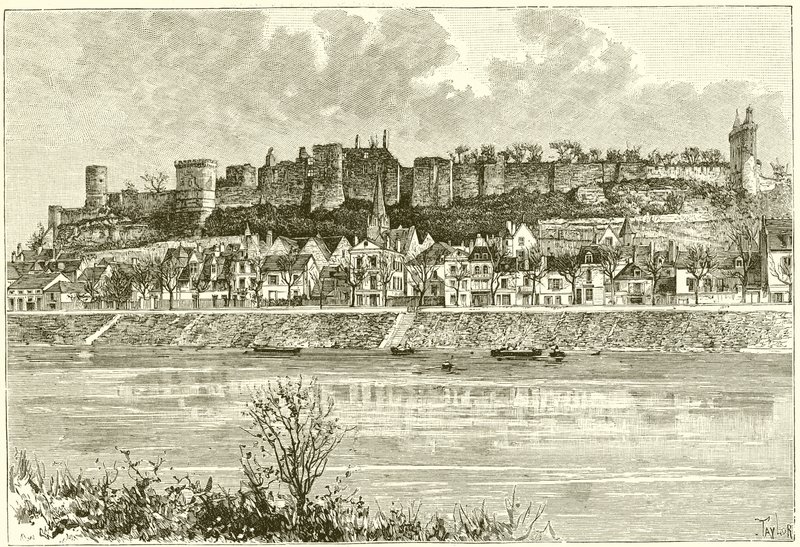 Kasteel van Chinon door French School