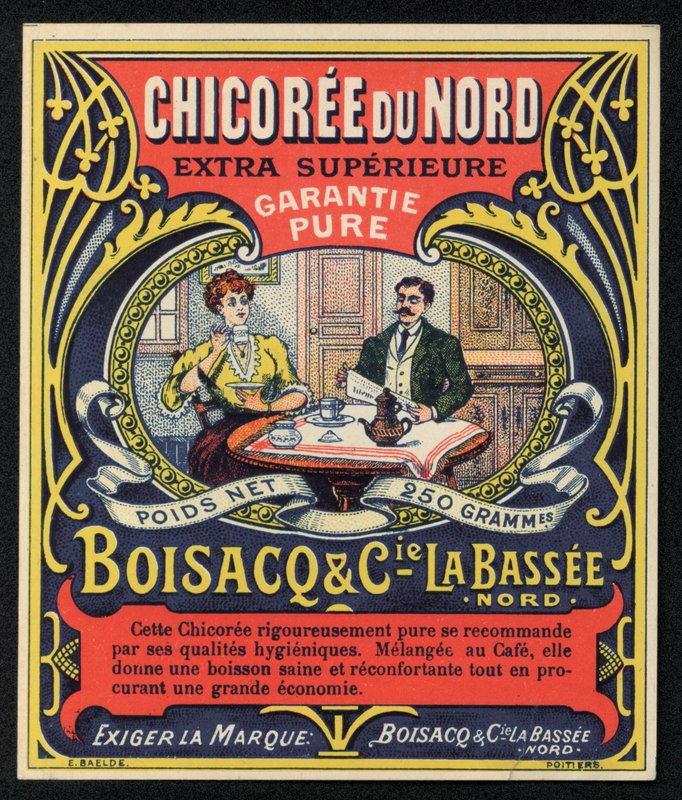 Chicoree du Nord, Boisacq en Cie la Bassee, advertentie door French School