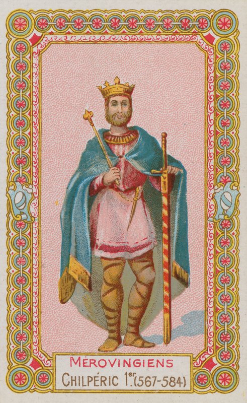 Chilperik I, Merovingische koning van Frankrijk van 567-584 door French School