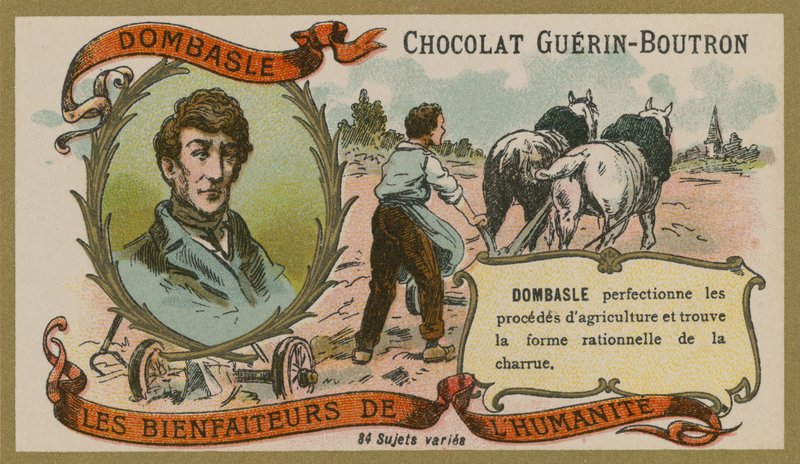 Chocolat Guerin-Boutron handelskaart, Christophe Mathieu de Dombasle door French School
