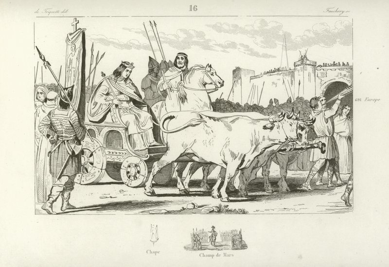 Clovis III, marionet Frankische koning van Austrasië door French School