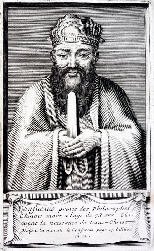 Confucius, oude Chinese filosoof door French School