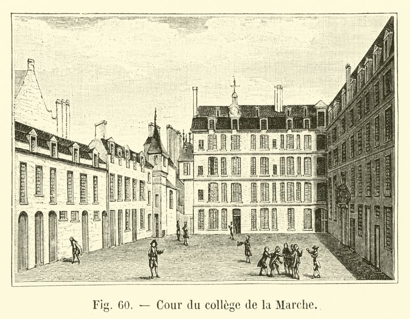 Binnenplaats van het college van la Marche door French School
