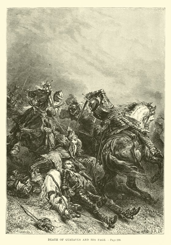 Dood van Gustavus en zijn page door French School