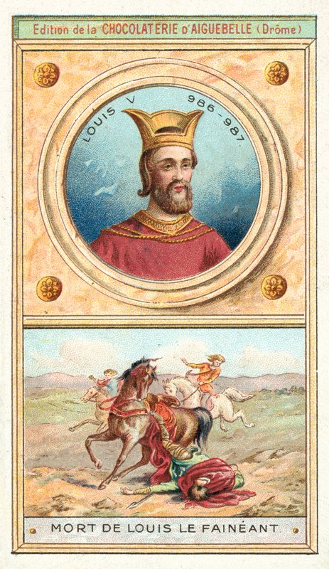 Dood van Lodewijk V van Frankrijk, 987 door French School