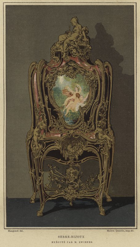 Versierde serre-bijoux door Joseph Emmanuel Zwiener, 19e eeuw door French School