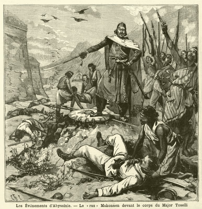 Nederlaag van de Italianen in de Slag bij Amba Alagi, Eerste Italiaans-Ethiopische Oorlog door French School