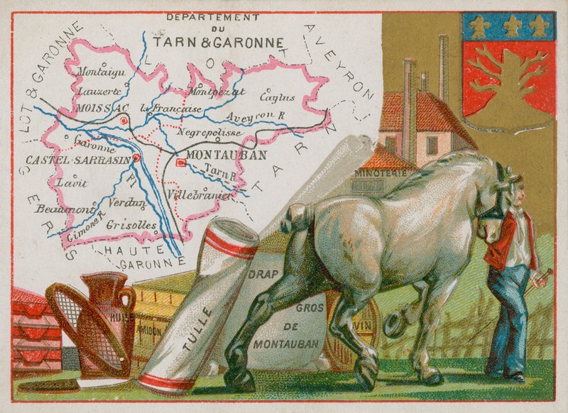 Departement Tarn et Garonne in zuidwest Frankrijk door French School