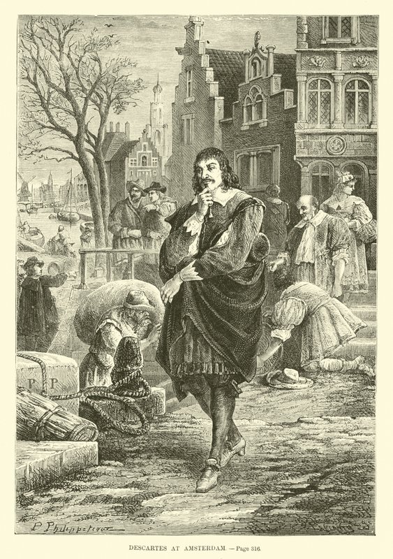 Descartes in Amsterdam door French School