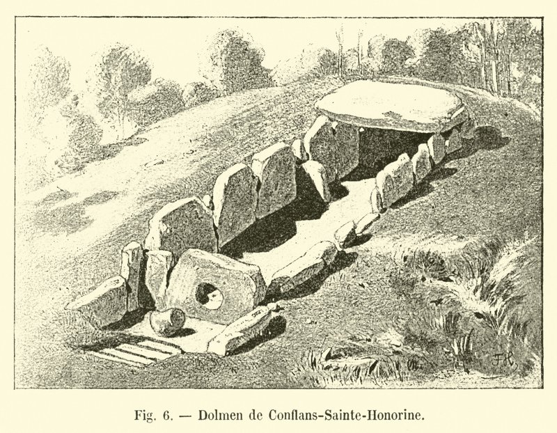 Dolmen van Conflans-Sainte-Honorine door French School