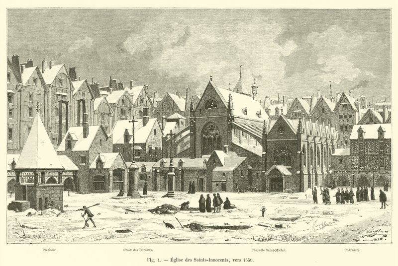 Kerk van de Heilige Onschuldigen, rond 1550 door French School