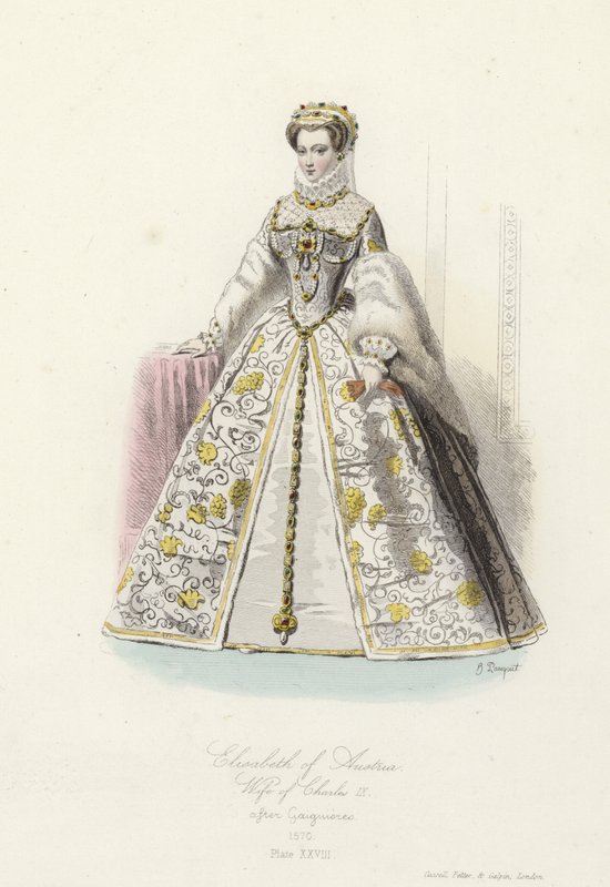 Elisabeth van Oostenrijk, vrouw van Karel IX van Frankrijk door French School