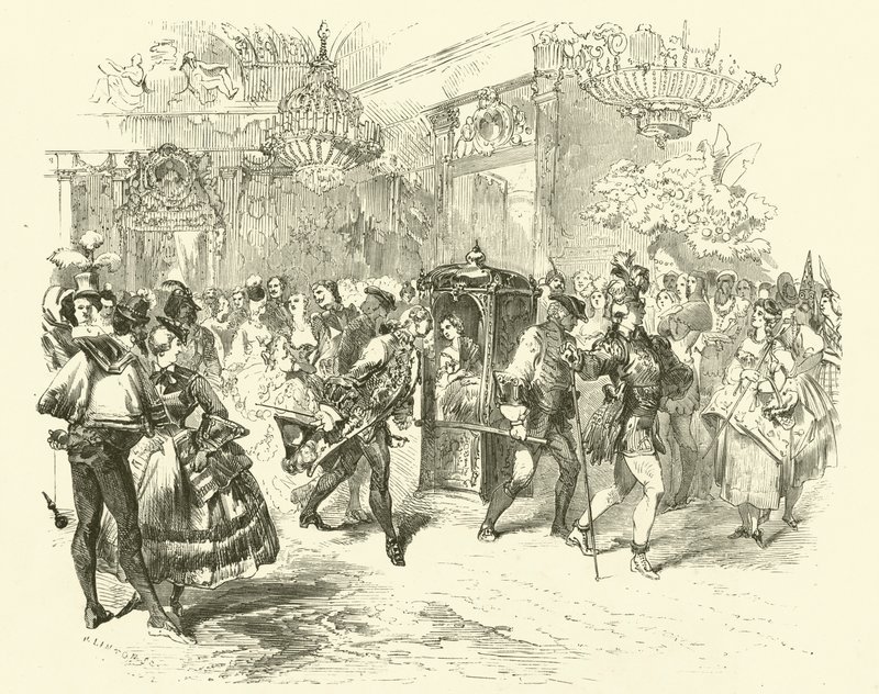 Binnenkomst van Madame Dubarry door French School