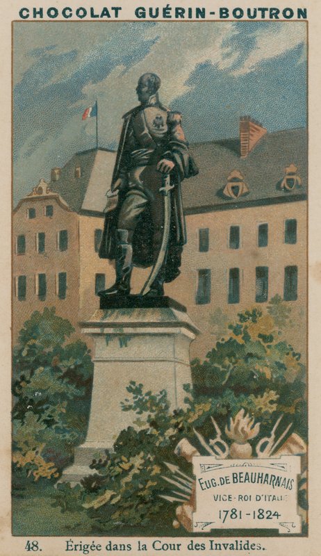 Eugène de Beauharnais, Onderkoning van Italië, 1781-1824, Opgericht in de Cour des Invalides door French School