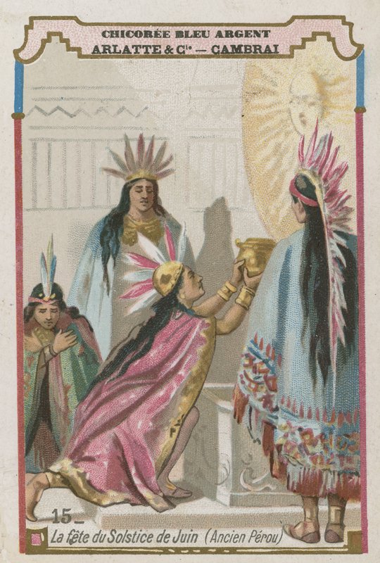 Festival van de zomerzonnewende, oud Peru door French School