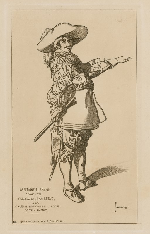 Vlaamse kapitein, 1640-50 door French School