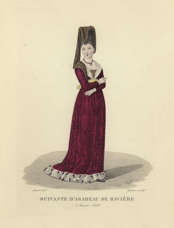 Volgeling van Isabeau van Beieren door French School