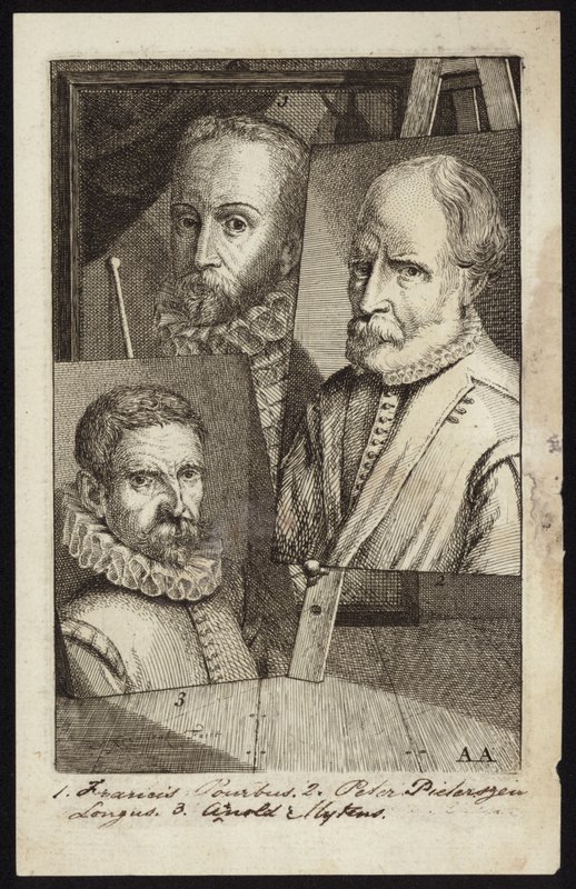 Frans Pourbus, Pieter Pieterszen en Arnold Mytens door French School