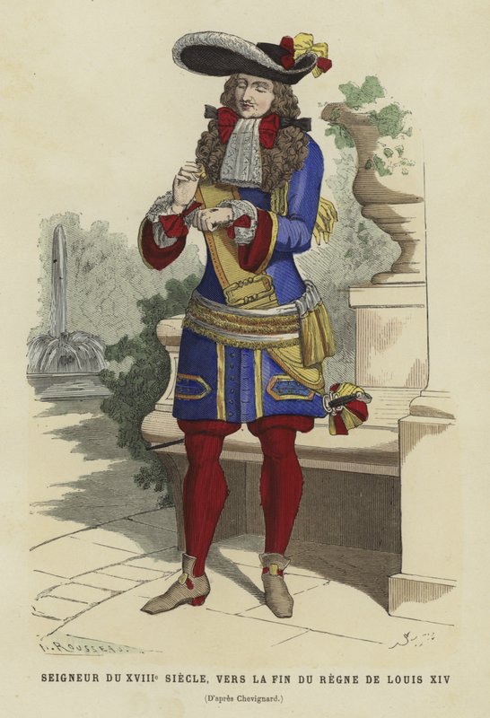 Franse edelman van de 18e eeuw, tegen het einde van de regeerperiode van Lodewijk XIV door French School