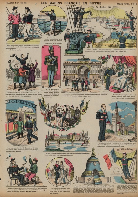 Franse zeelieden bezoeken Rusland, 25 juli 1891 door French School