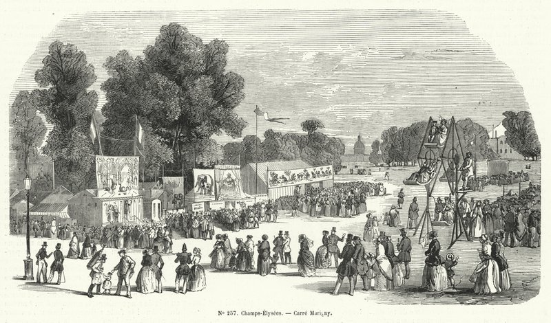 Kermis op de Carre Marigny, Champs Elysees, Parijs door French School