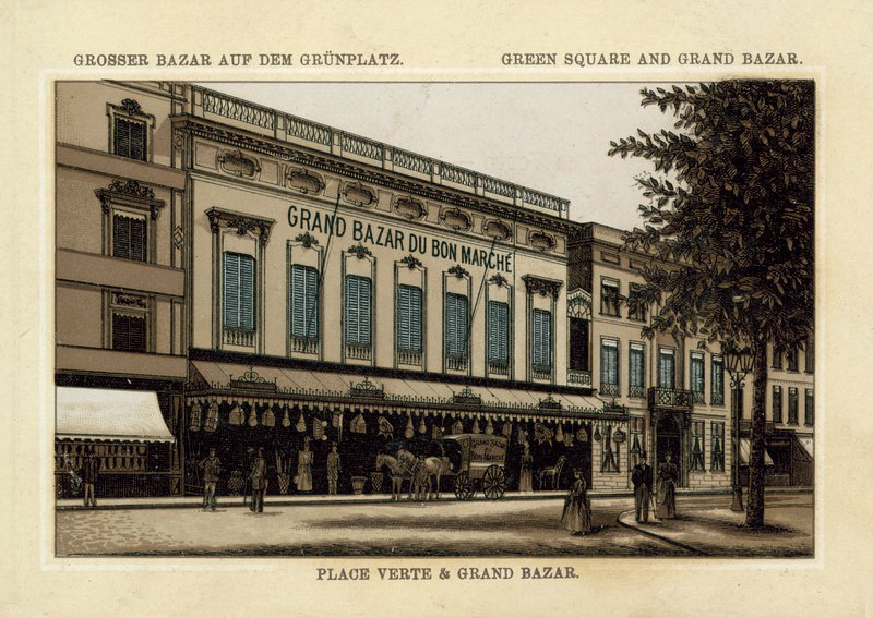 Grand Bazar du Grand Marché, Place Verte, Antwerpen door French School