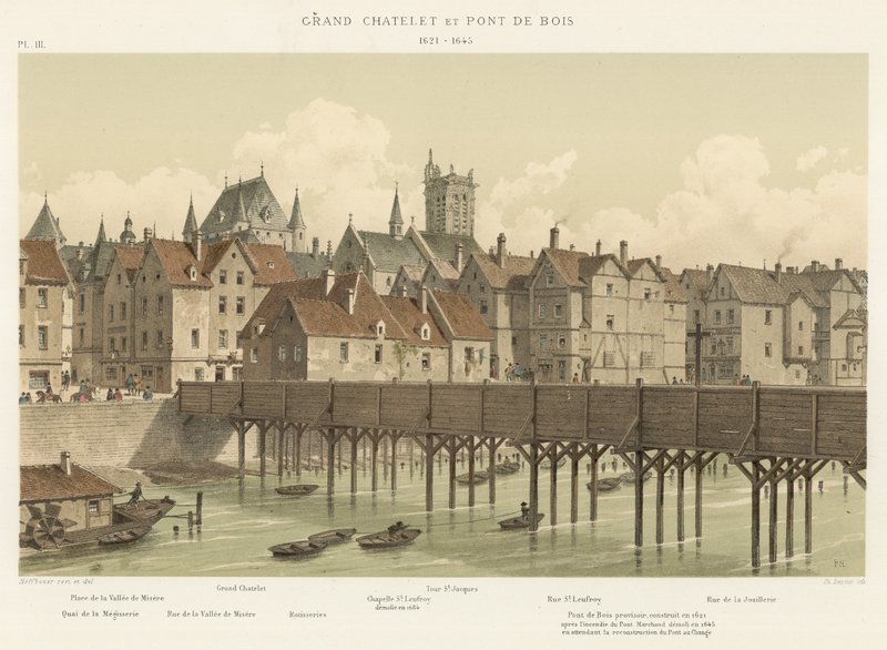 Grand Chatelet en Pont de Bois, 1621-1645 door French School