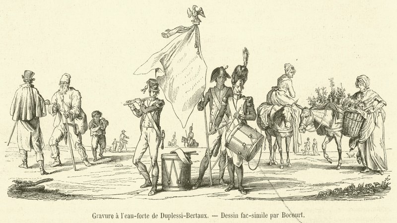 Ets van Duplessi-Bertaux (gravure) door French School