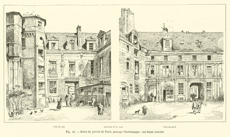 Hotel du prévôt de Paris, passage Charlemagne, rue Saint-Antoine door French School