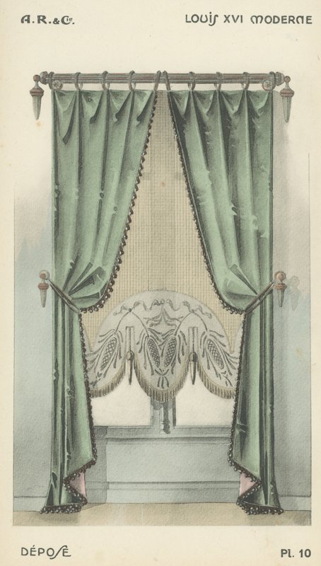 Illustratie uit interieurontwerpproductcatalogus van A R & Cie, Frankrijk door French School