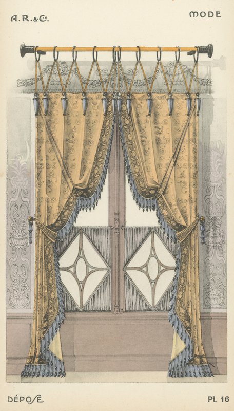 Illustratie uit interieurontwerpproductcatalogus van A R & Cie, Frankrijk door French School