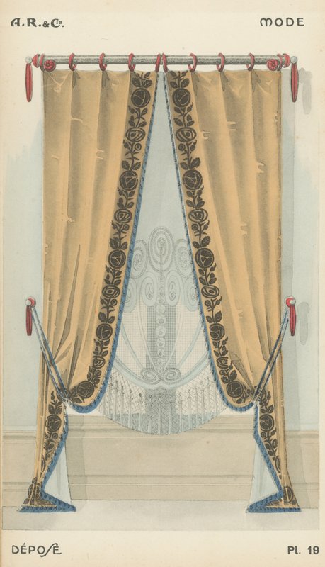 Illustratie uit interieurontwerpproductcatalogus van A R & Cie, Frankrijk door French School