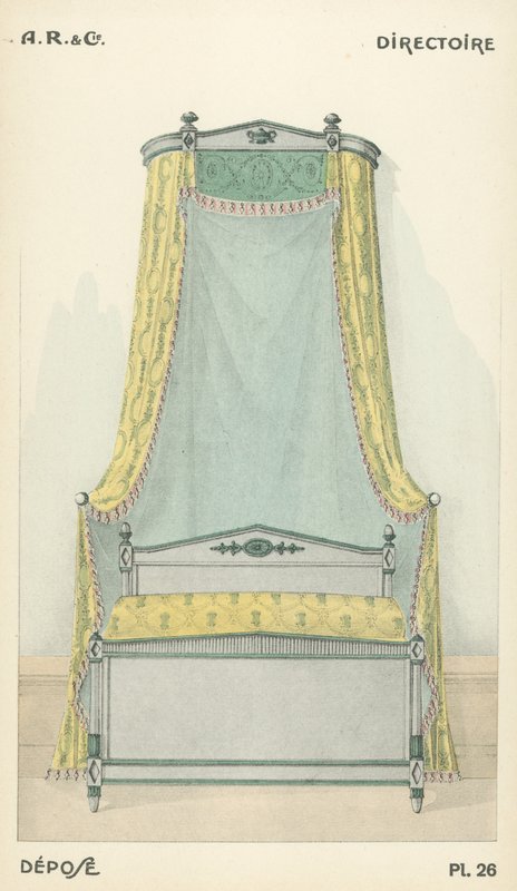 Illustratie uit interieurontwerpproductcatalogus van A R & Cie, Frankrijk door French School