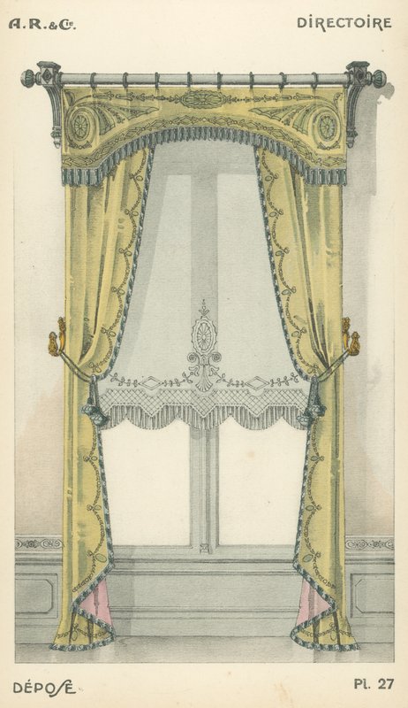 Illustratie uit interieurontwerpproductcatalogus van A R & Cie, Frankrijk door French School