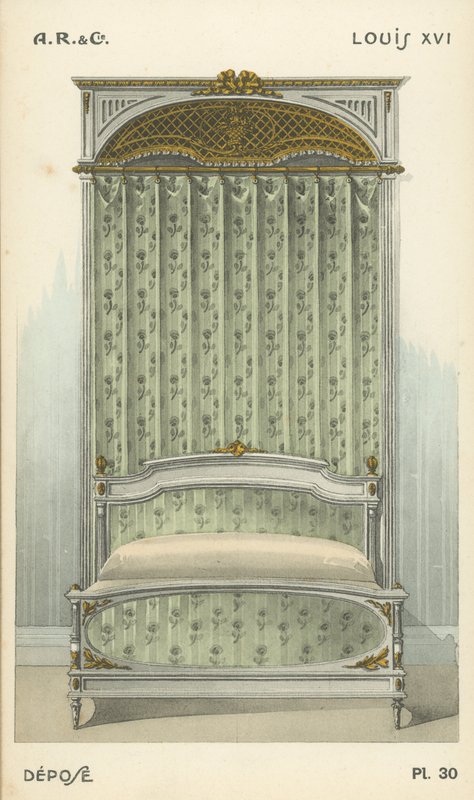Illustratie uit interieurontwerpproductcatalogus van A R & Cie, Frankrijk door French School