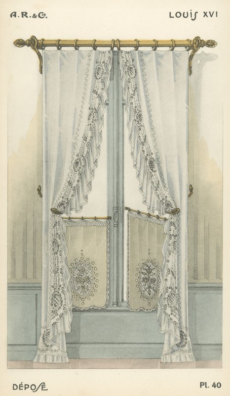 Illustratie uit interieurontwerpproductcatalogus van A R & Cie, Frankrijk door French School