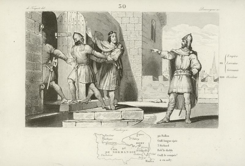 Gevangenneming van Karel de Eenvoudige, koning van West-Francië, 923 door French School