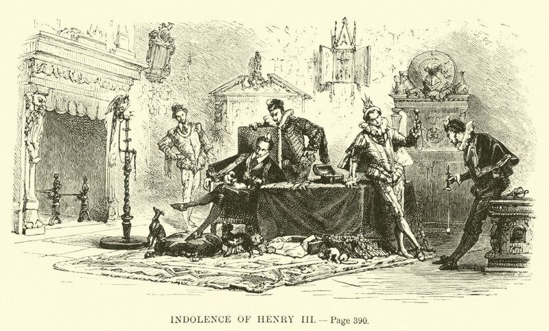 Luiheid van Hendrik III door French School