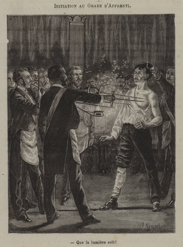 Inwijding tot de graad van leerling. "Er zij licht!" door French School