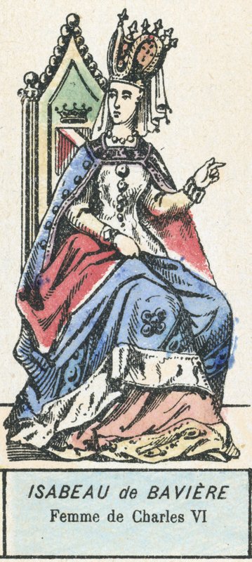 Isabeau van Beieren, Vrouw van Karel VI door French School