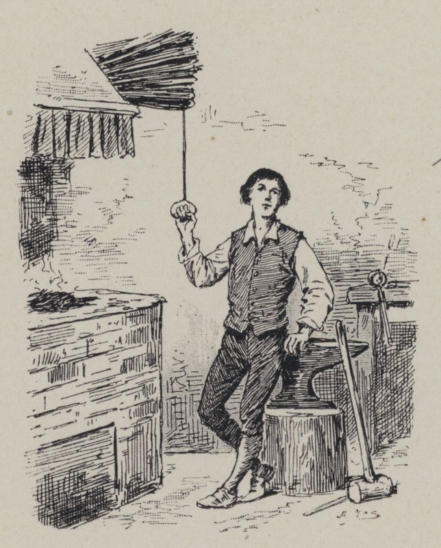 Italiaanse componist Gioachino Rossini als jongen (gravure) door French School