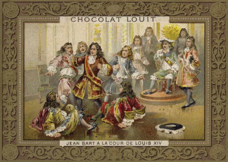 Jean Bart aan het hof van Lodewijk XIV door French School