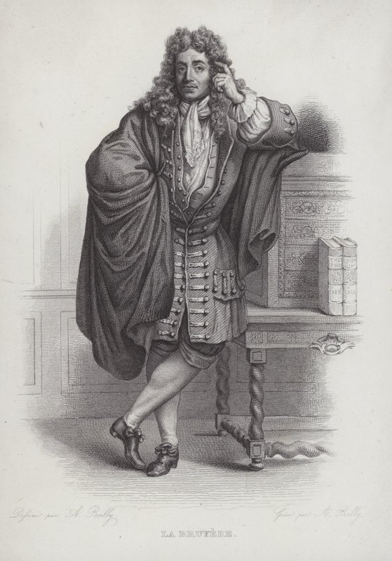 Jean de La Bruyere, Franse filosoof, moralist en auteur (gravure) door French School