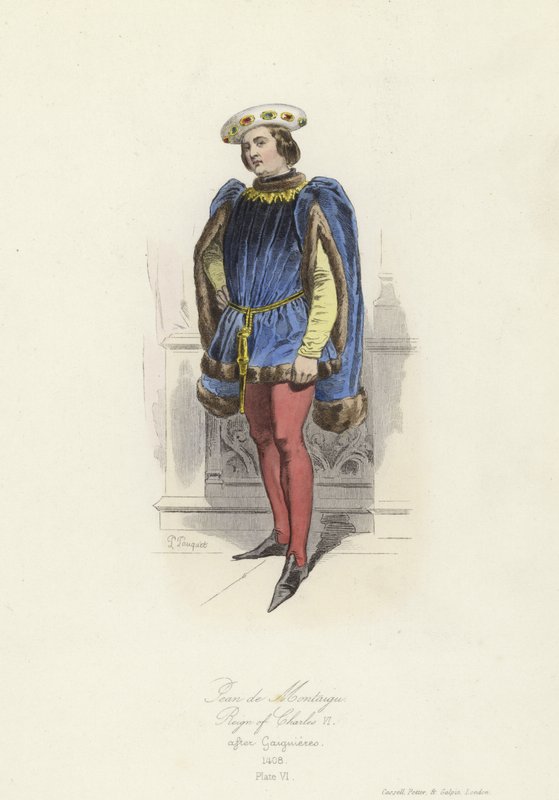 Jean de Montagu, Grootmeester van Frankrijk, bewind van Karel VI door French School