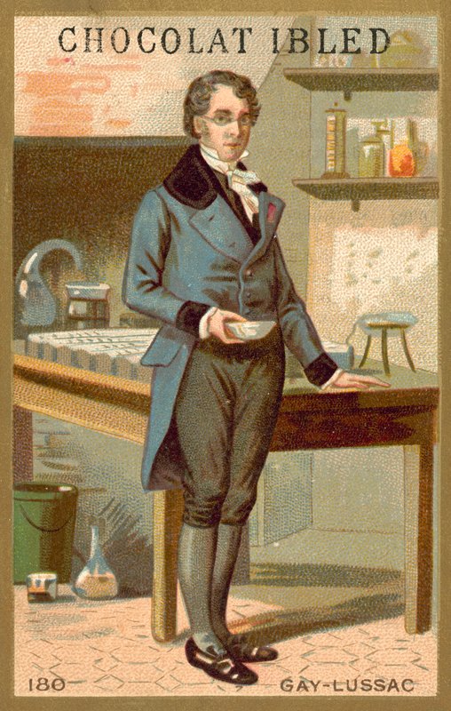 Joseph Louis Gay-Lussac, Franse chemicus en natuurkundige (chromolitho) door French School