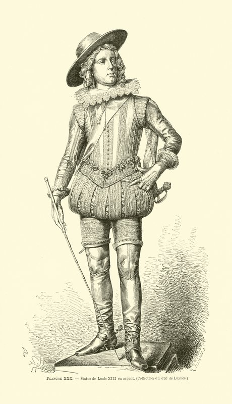 Koning Lodewijk XIII van Frankrijk door French School