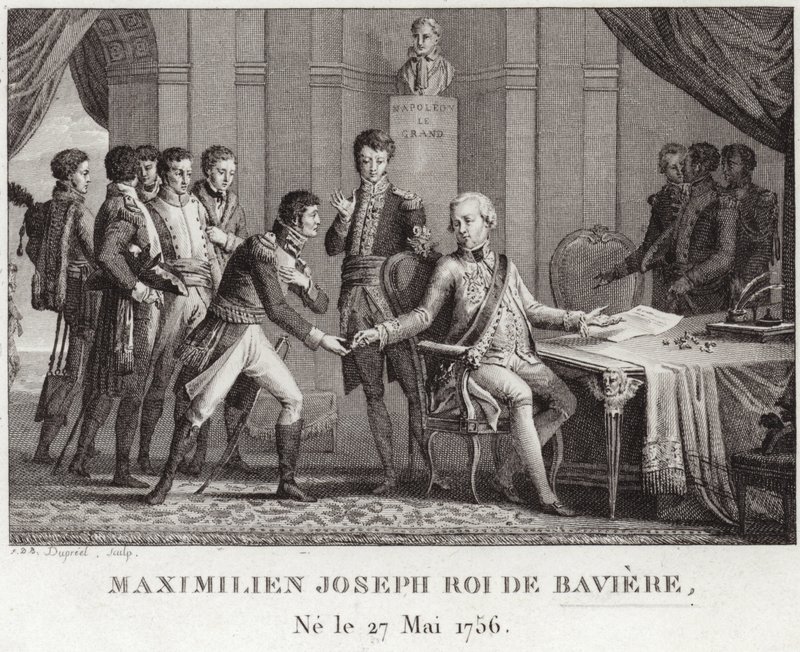 Koning Maximiliaan I van Beieren door French School