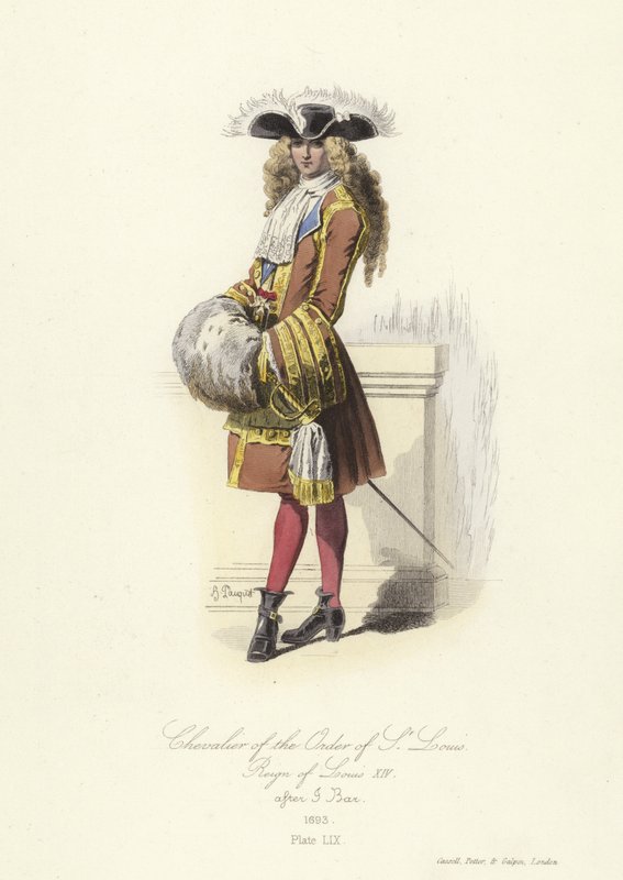 Ridder van de Orde van St. Louis, regeerperiode van Lodewijk XIV van Frankrijk door French School
