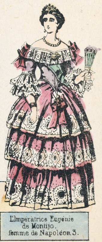 Keizerin Eugenie de Montijo, vrouw van Napoleon III door French School